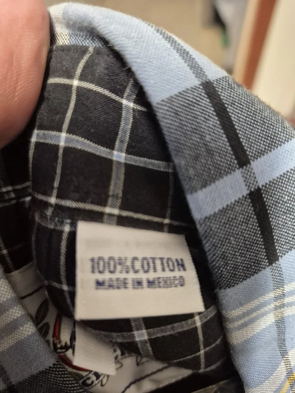 Cinch Men's long sleeve blue plaid button down shirt